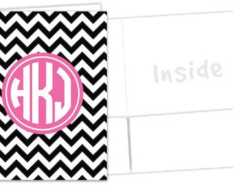 Monogrammed Pocket Folder - Sorority Folder - Design Your Own