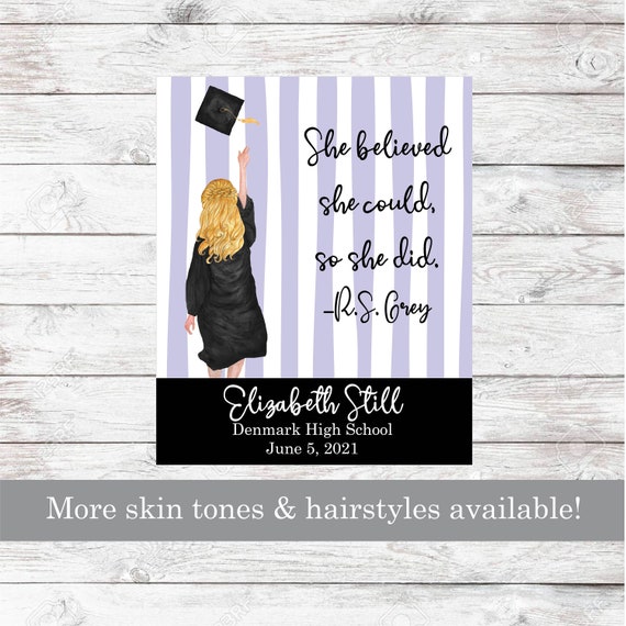 Graduation Print Pattern Hooded Blanket