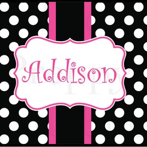 Polka Dot Laptop Sleeve Monogram Laptop Sleeve Design Your Own image 1