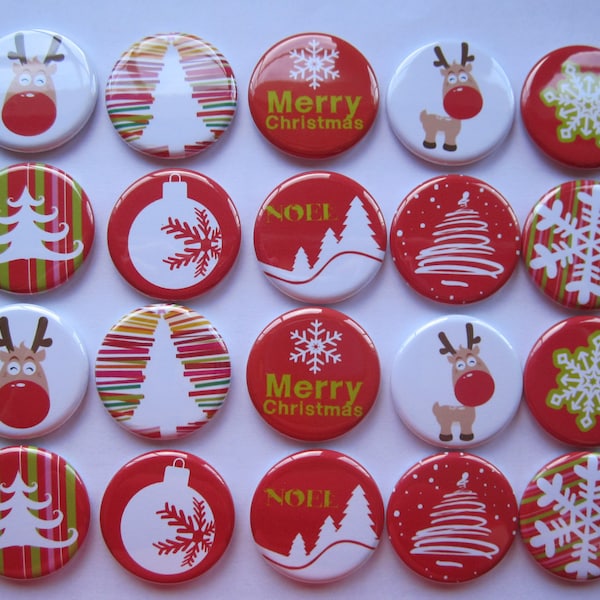 Christmas Buttons Etsy