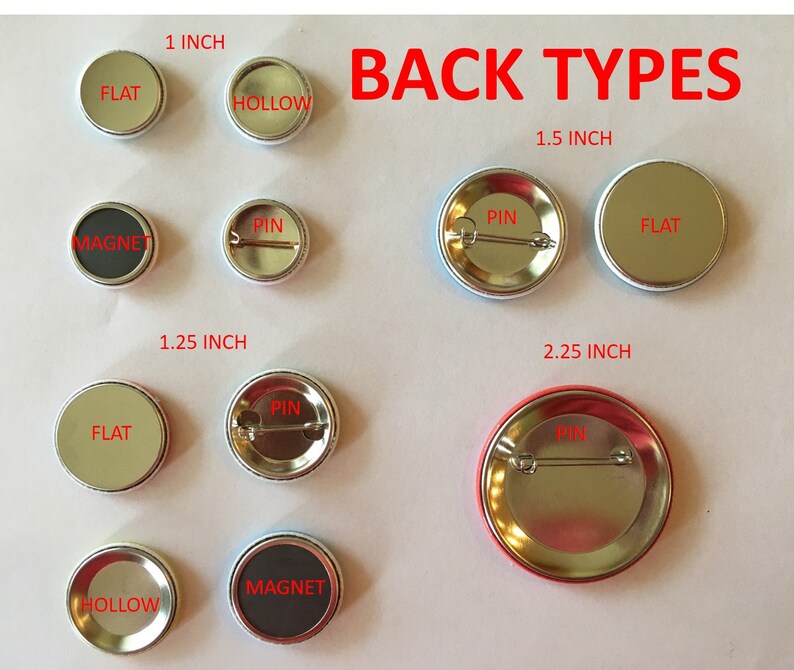 set of 20 1 or 1.25 inch buttons pinback flatback or hollowback image 2