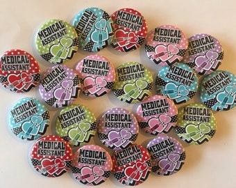 Medical Assistant Buttons Pins set #1 
