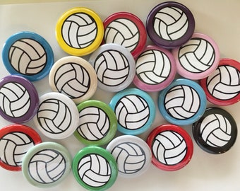 20 Stück nummeriert # 1 bis 20 Volleyball Fahrzeug Magnet 5" runde Sport Decal 