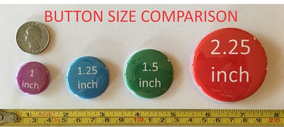 Set of 20 1 or 1.25 inch Buttons Pinback Flatback or Hollowback