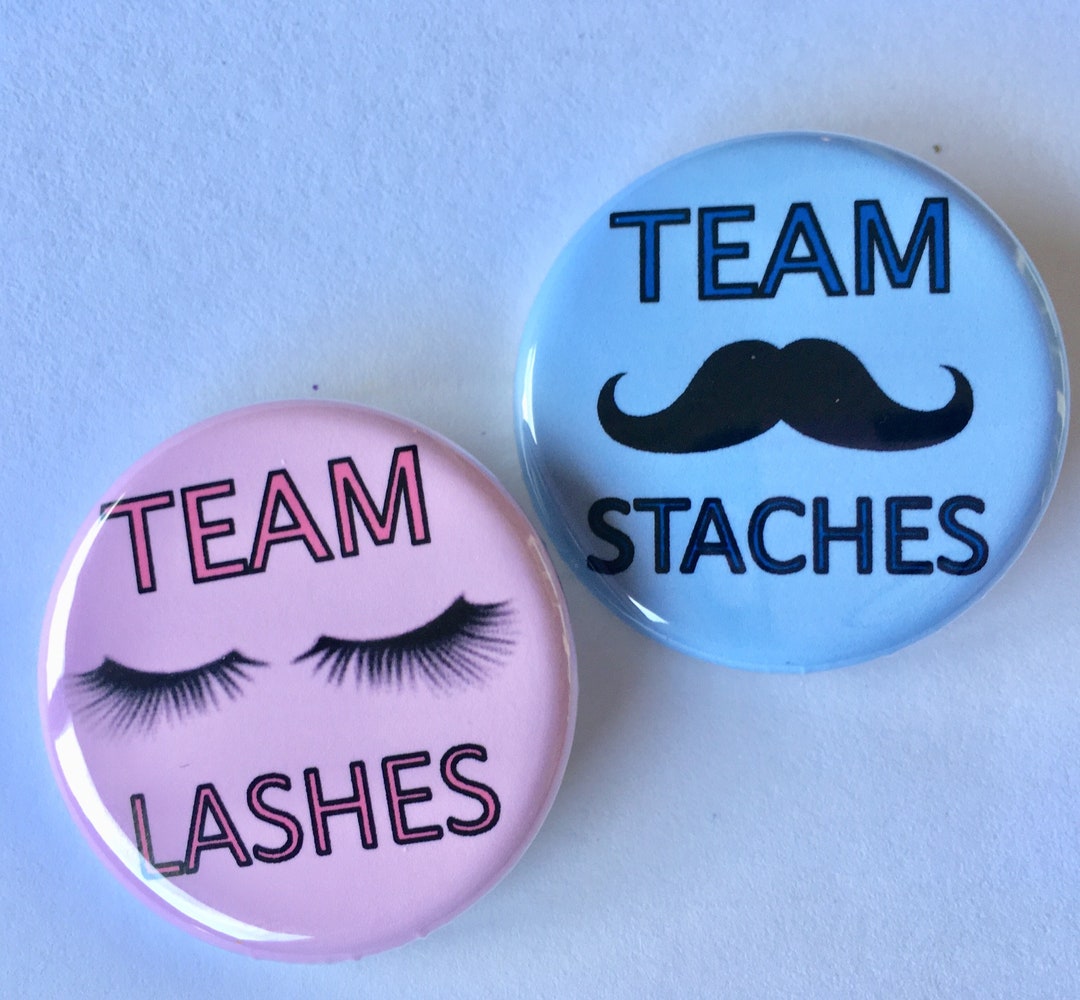 lashes-and-staches-20-pack-gender-reveal-party-favors-1-25-inch-or-1-5-inch-pinback-buttons-to-wear-etsy