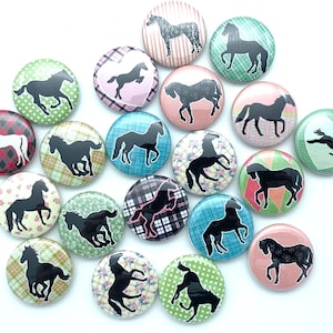 Horse Silhouette (set of 20) Horse themed birthday party various sizes and backs available