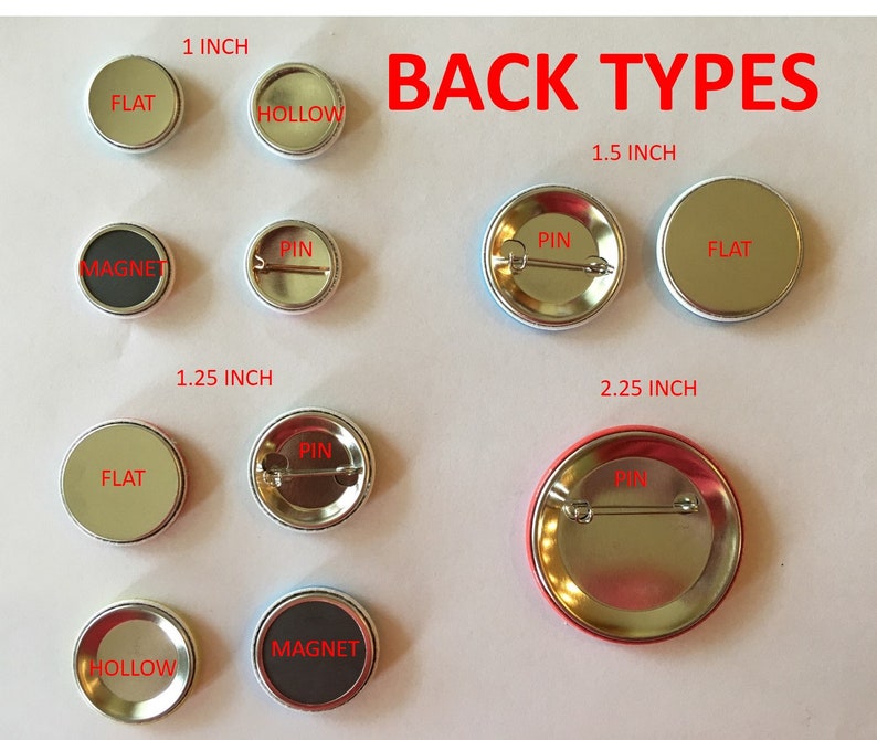 camping buttons 10 pack choose 1, 1.25 or 1.5 pin, flat, hollow or magnet back image 2