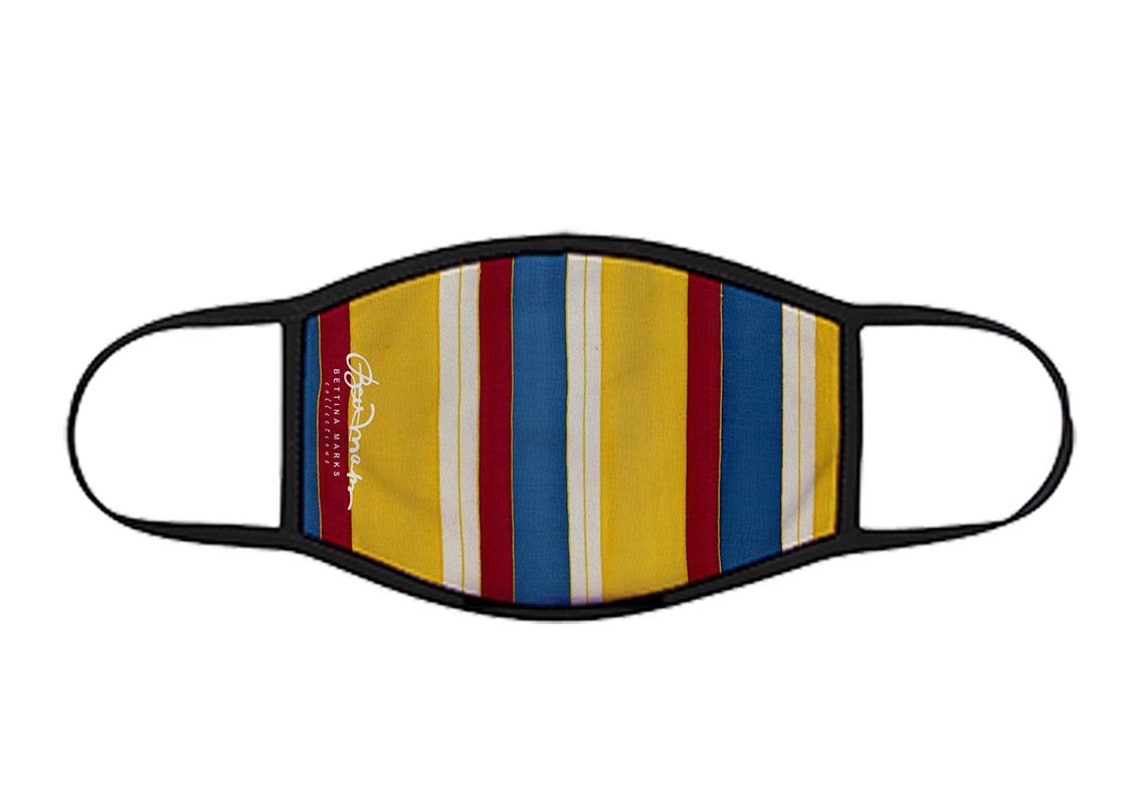 Face Mask French Beach Chair Stripe Etsy