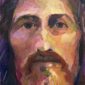 Jesus Christ Portrait Art Print: Shroud of Turin, Modern Christian Decor