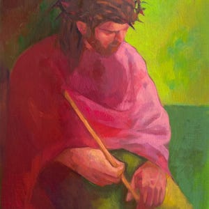 Portrait of Christ, Passion of Christ, Modern Christian Art, Fine Art Print