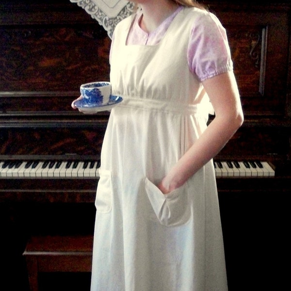 Hand Embroidered Regency Apron