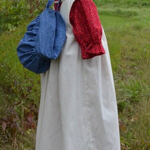 Pioneer Dress with Pinafore and Bonnet Sizes 2-8 image 5