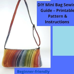 DIY Mini Tasche Schnittmuster zum Ausdrucken - PDF Anleitung für Anfänger
