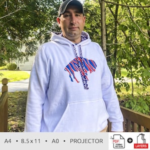 Wallaby Hoodie & Sweater Sewing Pattern | Men Sizes 29-49 | Projector, A0, A4, 8.5x11 PDF Sewing Pattern | INSTANT DOWNLOAD