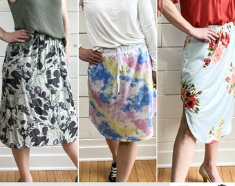 Everyday Skirt PDF Sewing Pattern | Women Sizes 00-20 | Projector, A0, A4, 8.5x11 | INSTANT DOWNLOAD