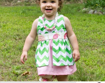 Sadie Woven Dress PDF Sewing Pattern | Projector, A0, A4, 8.5x11  | Newborn-36 months - INSTANT DOWNLOAD