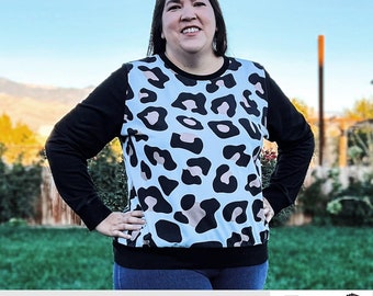 Wallaby Hoodie & Sweater Sewing Pattern | Women Plus Sizes 14w-40w | Projector, A0, A4, 8.5x11 PDF Sewing Pattern | INSTANT DOWNLOAD