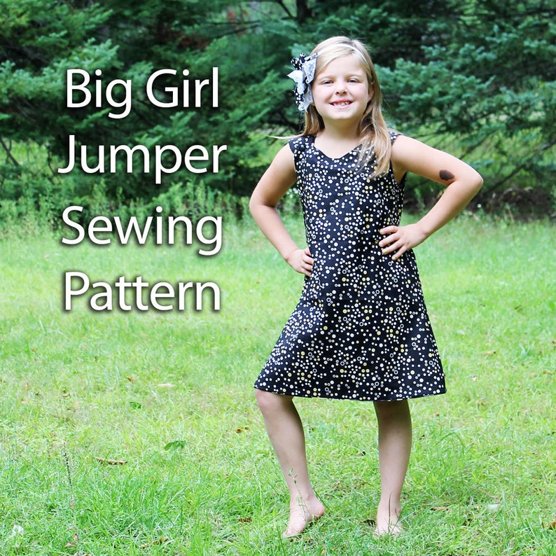 Reversible Girl Jumper Pattern size 4 to 14 INSTANT Etsy