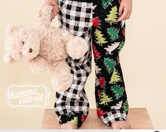 Holly Jolly Pyjama PDF Schnittmuster | Unisex-Jugendgrößen 3 m - 14 | Projector, A0, A4, 8.5x11 | SOFORTIGER DOWNLOAD