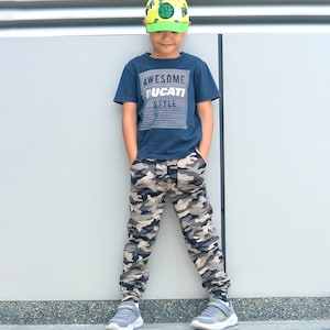 Boy Modern Jogger PDF Sewing Pattern | Sizes 2-20 | Projector, A0, A4, 8.5x11 pdf Pattern | INSTANT DOWNLOAD