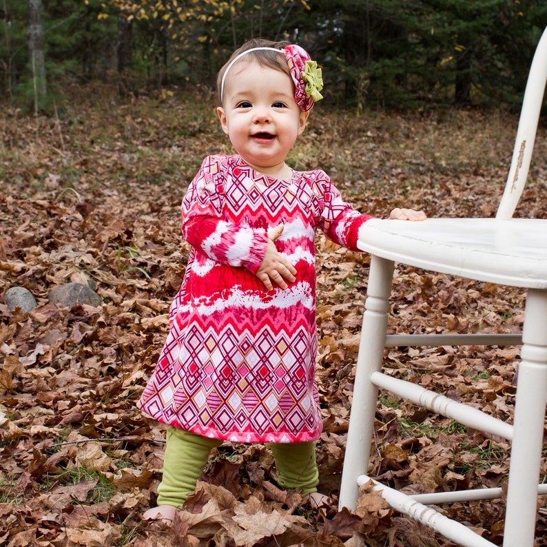 Baby Dress PDF Sewing Pattern - Made with soft knit fabric! - INSTANT DOWNLOAD image 2