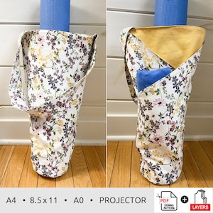 Yoga Mat Bag sewing pattern (2 designs with video tutorial) - Sew Modern  Bags