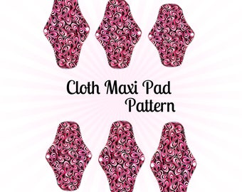 Reusable Cloth Feminine Pads PDF Sewing Pattern - INSTANT DOWNLOAD