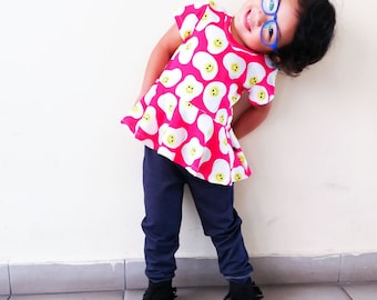 Girls Skinny Leg Pants, Capris and Shorts PDF Sewing Pattern | Girl Sizes 2T-20 | Projector, A0, A4, 8.5x11 | INSTANT DOWNLOAD
