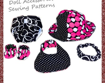 Baby Doll Accessory PDF Sewing Pattern COMBO - Instant Download