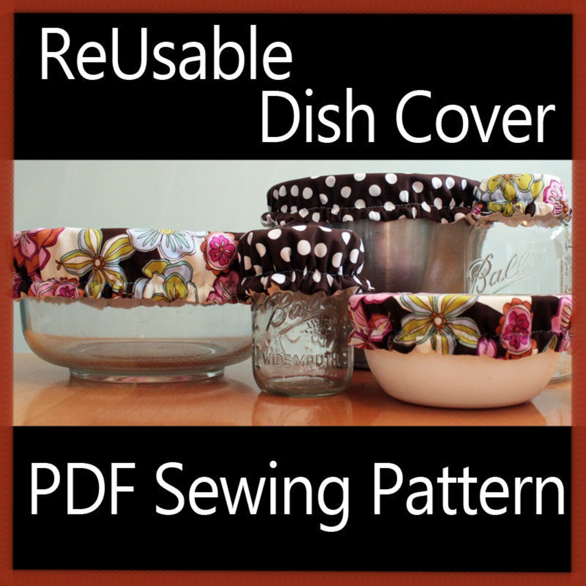Cloth Bowl Covers Sewing Pattern INSTANT DOWNLOAD Etsy