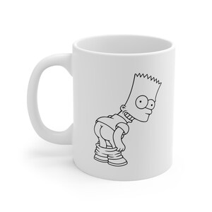 Funny Simpson Mug, Ceramic Coffee Cup, 11oz, 15oz, Tea Cup, Novelty Gift, Homer Simpson, Cartoon Character