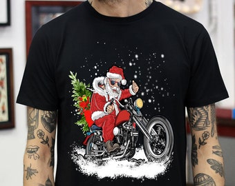 biker christmas shirts