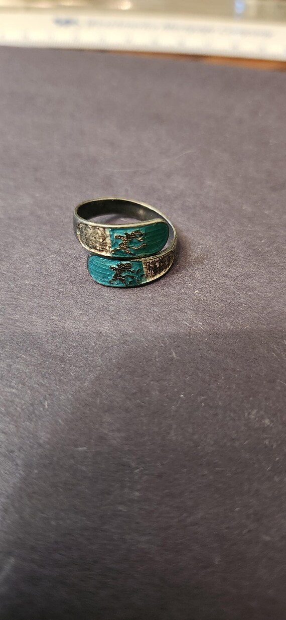 Vintage adjustable sterling ring