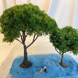 10 Arbres Miniatures 4cm - Pour Maquettes De Train Et Dioramas