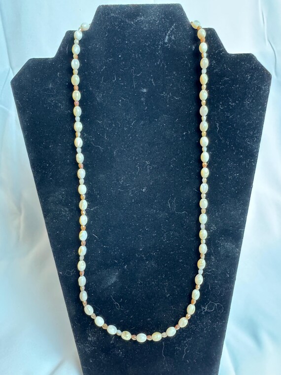 Handmade Vintage Mother of Pearl Necklace