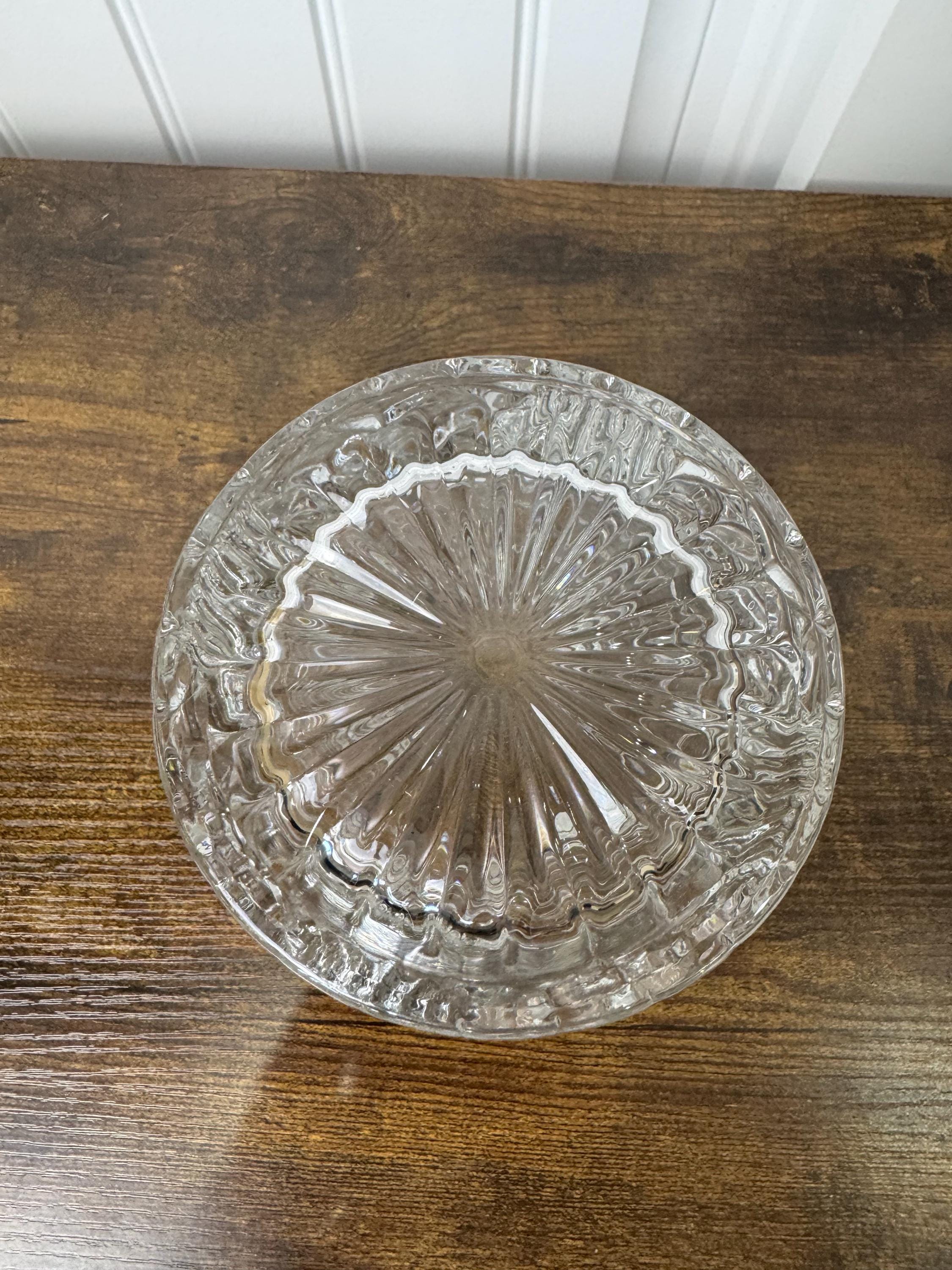 ヴィンテージクリスタルビスケットジャー - Etsy 日本