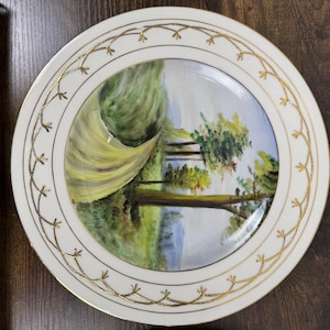 Vintage La Mieux 10.5” China Plate – Hand-Painted with Gold Artwork