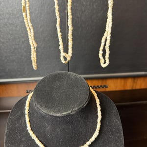 Handmade Vintage Puka Shell Necklace - small shells