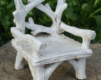 Camp Fire Chair (2″ Tall | 1.75″ Wide | 1.75″ Deep) for the Fairy Garden