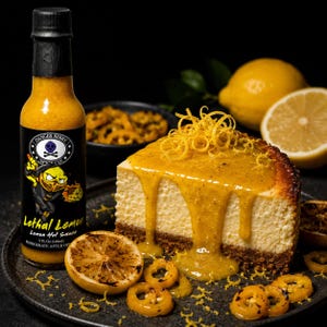 Lethal Lemon Hot Sauce: All Natural Citrus Ghost Pepper afbeelding 7