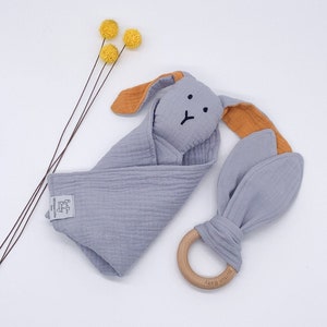 Hase Lovey & Crinkle Spielzeug, Baby Osterkorb, personalisiertes Babygeschenk, Baby Geschenk, Hase Lovey, Baby Lovey, Baby Geschenke, Bio Krankenhaus Geschenk