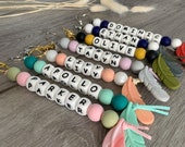 Personalized Keychain, Diaper Bag Keychain, Baby Gift, Bag Keychain, Keychain, Daycare Bag Chain, Backpack Name Tag, Name Keychain, Custom