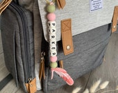 Diaper Bag Keychain, Personalized Keychain, Kids Party Favors, Baby Gift, Bag Keychain, Keychain, Daycare Bag Chain, Backpack, Name Keychain