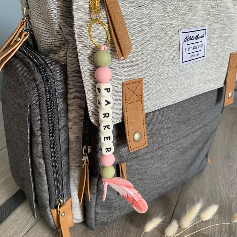 Diaper Bag Keychain Personalized Keychain Stocking Stuffer Etsy