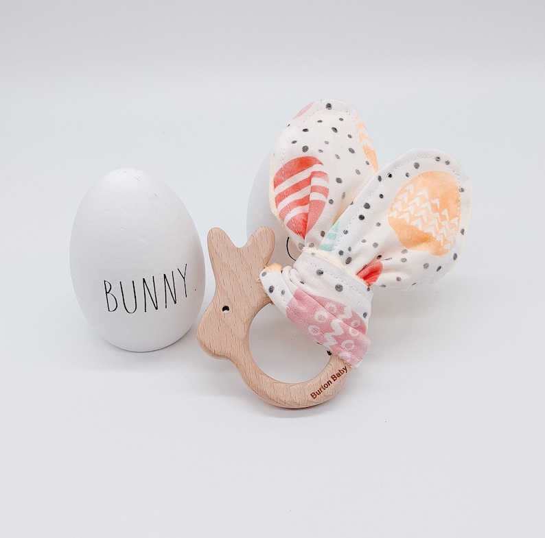 etsy.com | Easter Teething Ring Baby Toy