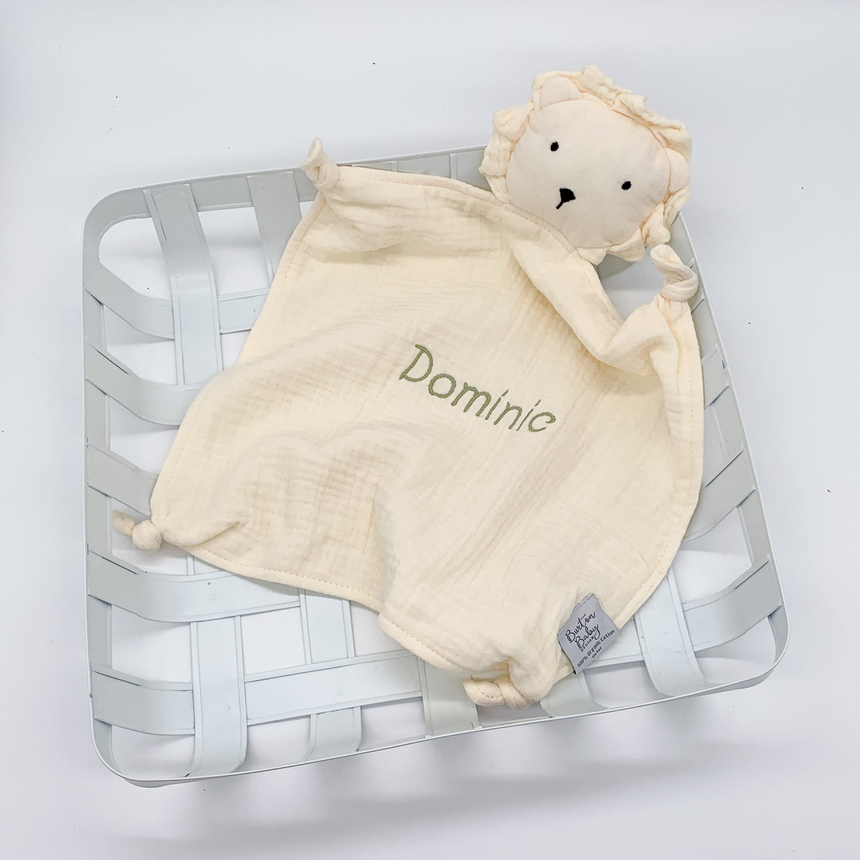 Personalized Baby Gift, Baby Stocking Stuffer, Lion Lovey, Baby Gifts, Baby Toys, Safari, Organic, Toddler Gift, Animal Lovey, Leo Baby Gift