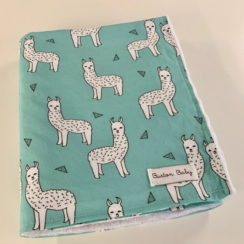Llama Baby Blanket Baby Gift Personalized Custom Etsy