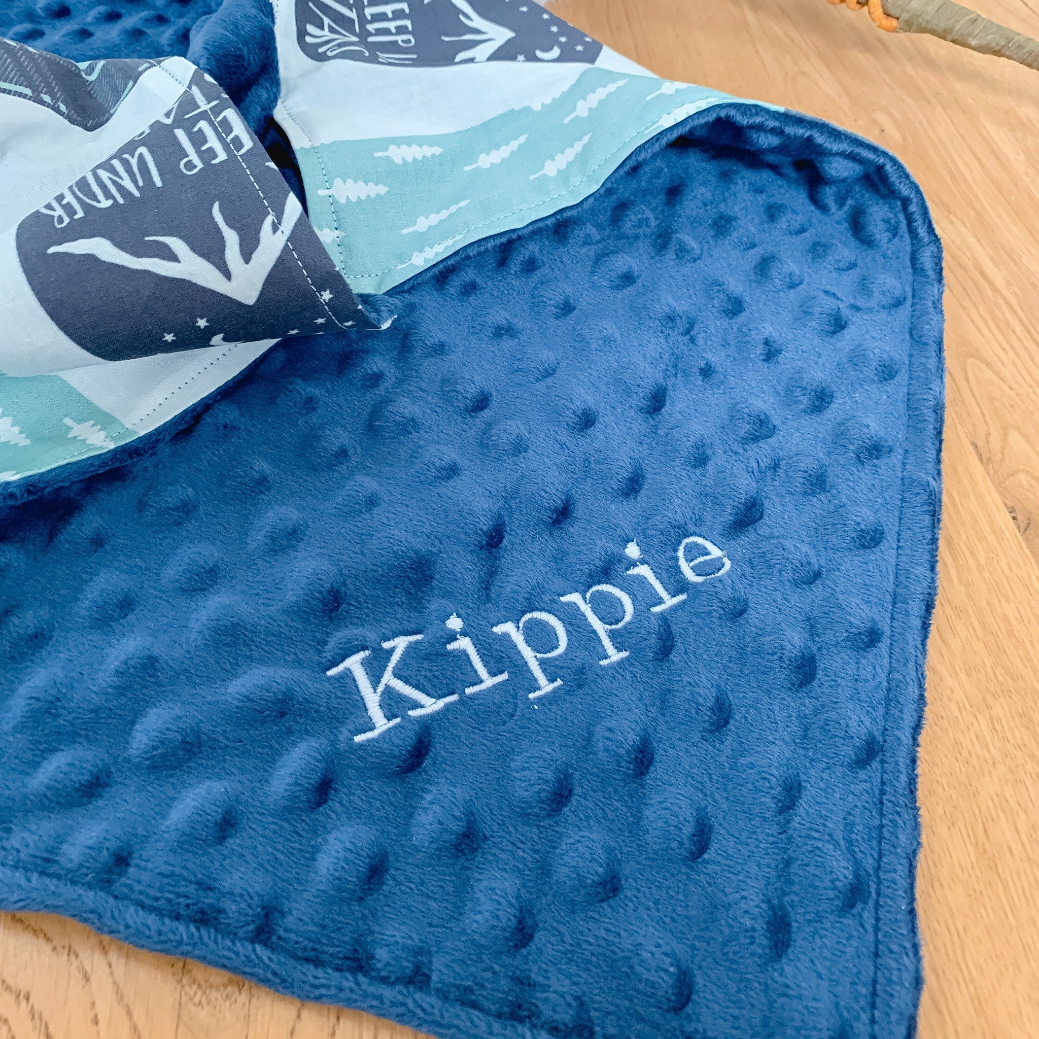 Woodland Baby Blanket Baby Gift Personalized Baby Blanket Etsy