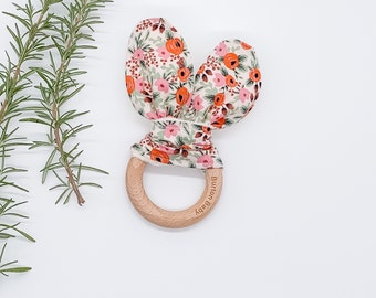 Rosa Crinkle Toy, Rifle Paper, Baby Gift, Baby Shower Gift, Baby Montessori Toy, Baby Toy, Baby Hospital Gift