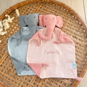 Personalized Elephant Lovey, Baby Gift, Baby Lovey, New Baby Gift, Safari Nursery, Baby Comforter, Baby Gifts, Baby Hospital Gift